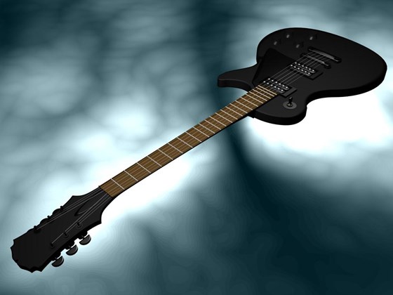 3d: epiphone les paul goth